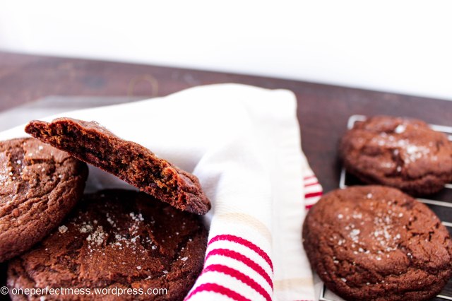 Salted Dark Chocolate and Orange Cookies recipe One Perfect Mess 7