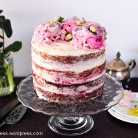 Lemon and Raspberry Naked Layer Cake